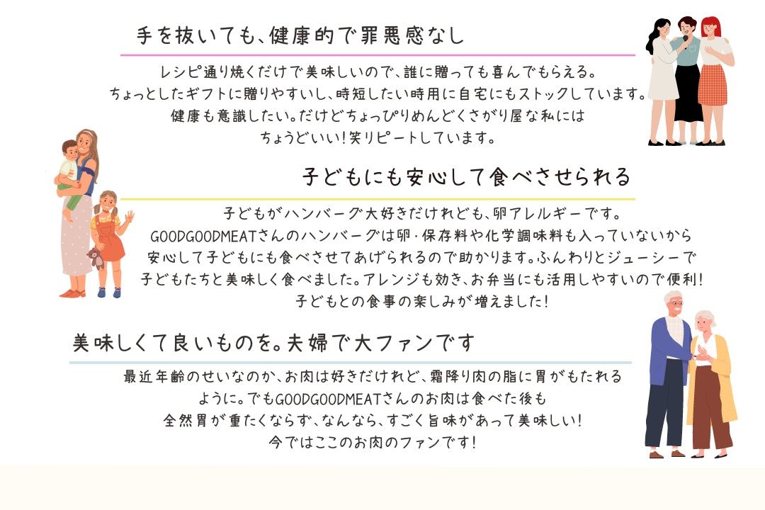 ハンバーグ4兄弟セット（120g×4個入り）